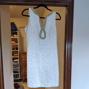 Lilly Pulitzer white and gold size 6 dress